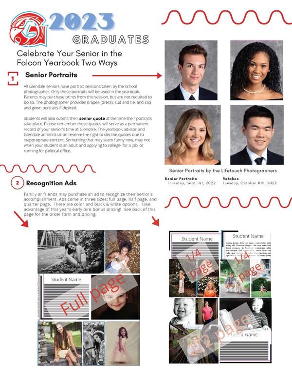  Falcon Yearbook: Class of 2023 Recognition Ad